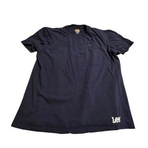 Lee Men's Dark Blue Short Sleeve Logo T-Shirt Size L